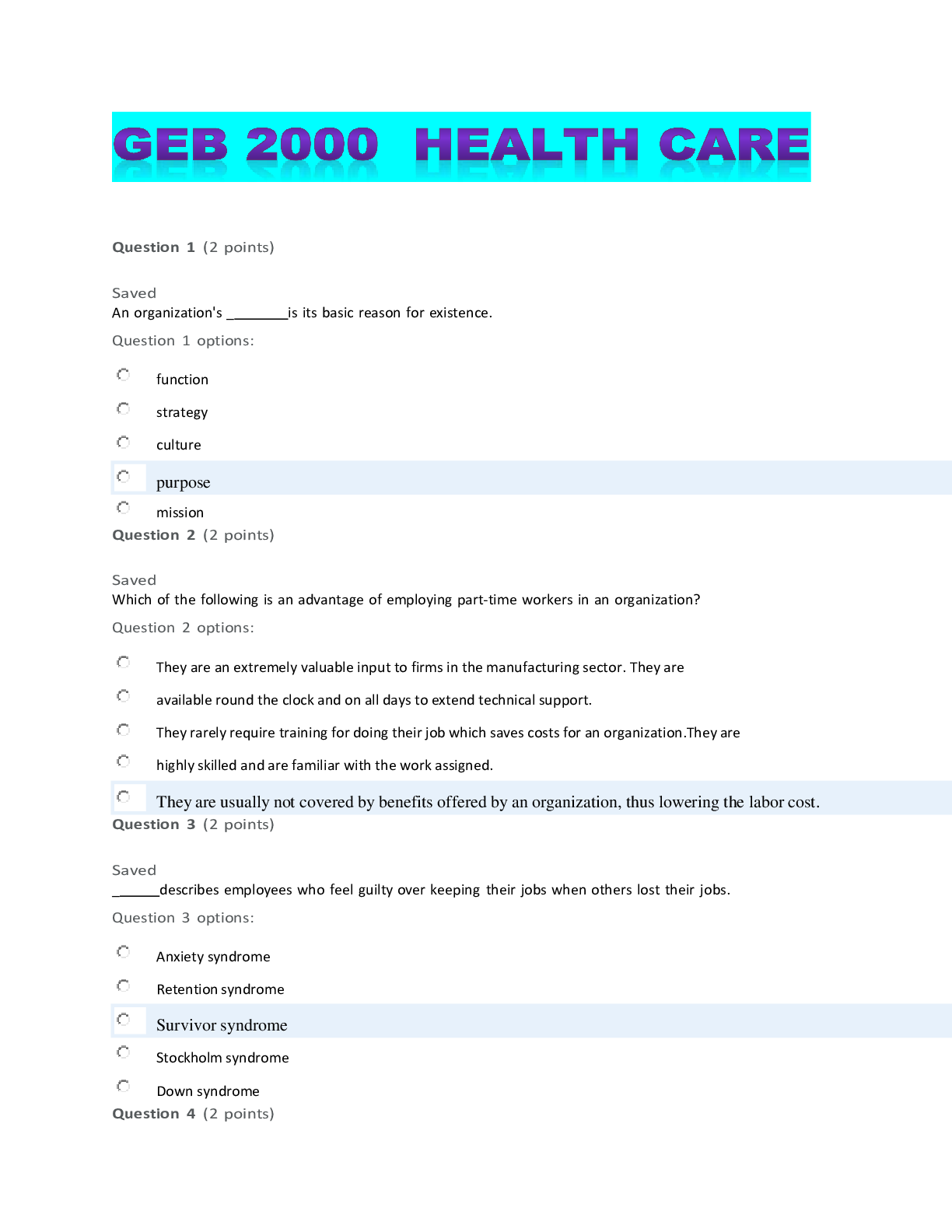 Preview image of GEB 2000  HEALTH CARE document
